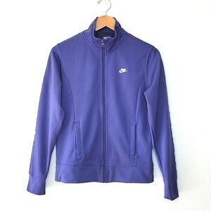 NIKE Purple Long Sleeve Zip Up Jacket size M Athletic Workout Casual